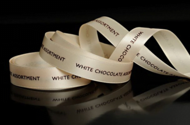Printed Double Side Polyester Satin Ribbon Woven Edge