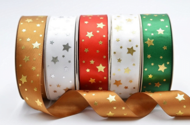 PRINTED DOUBLE FACED SATIN RIBBONS