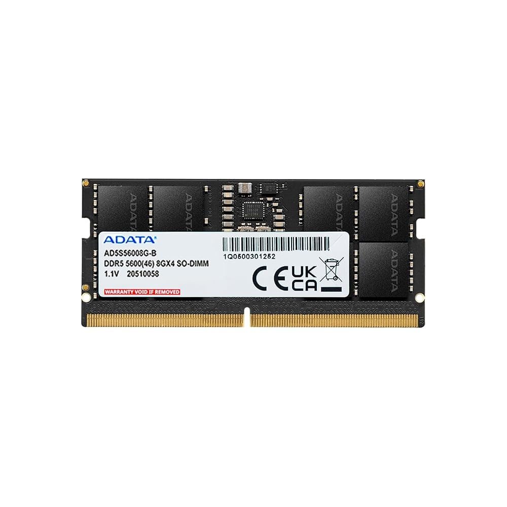 ADATA DDR5 Memory Module 5600MHz SO-DIMM – 8GB Laptop RAM